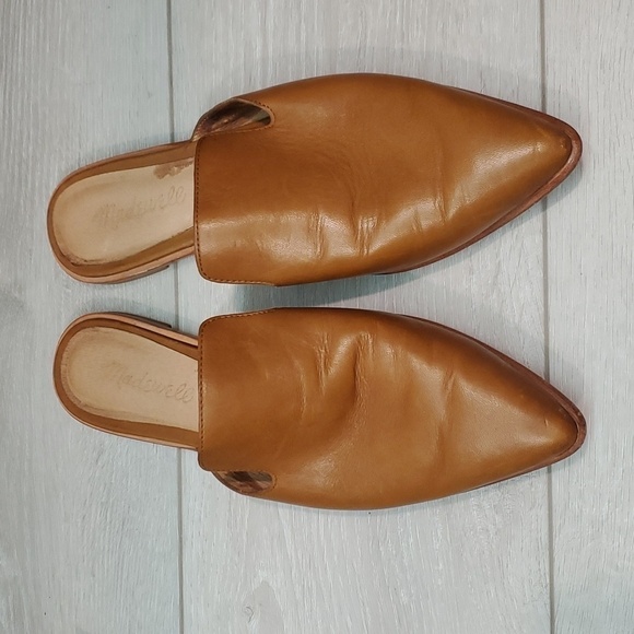 SoldMadewell Womens Leather The Pointed Toe Mule Flats shoes sz 7.5 - Picture 3 of 15
